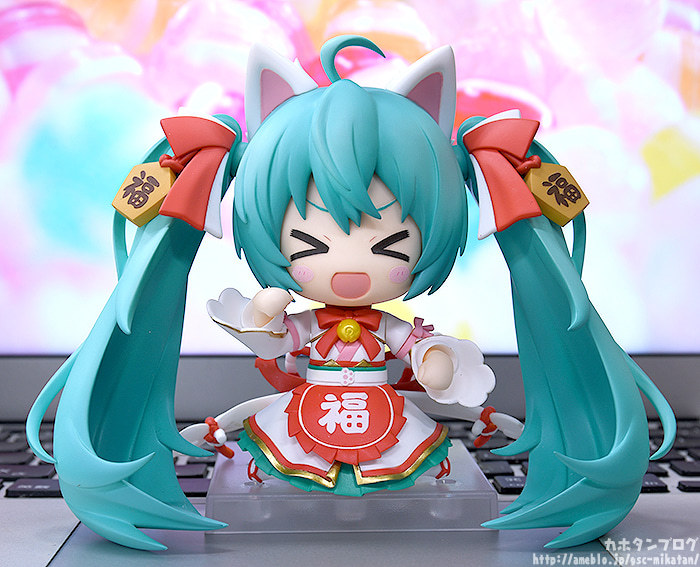 可愛招福貓造型立體化!黏土人『初音未來 招福初音Ver.』情報公開