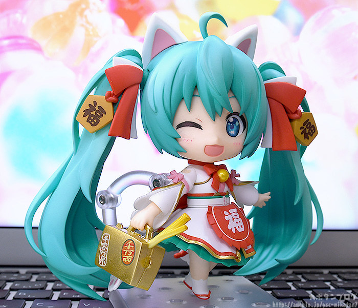 可愛招福貓造型立體化!黏土人『初音未來 招福初音Ver.』情報公開