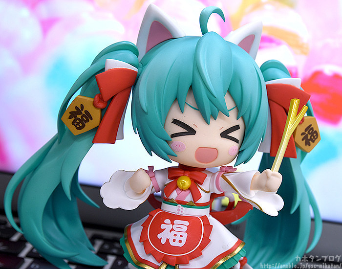可愛招福貓造型立體化!黏土人『初音未來 招福初音Ver.』情報公開