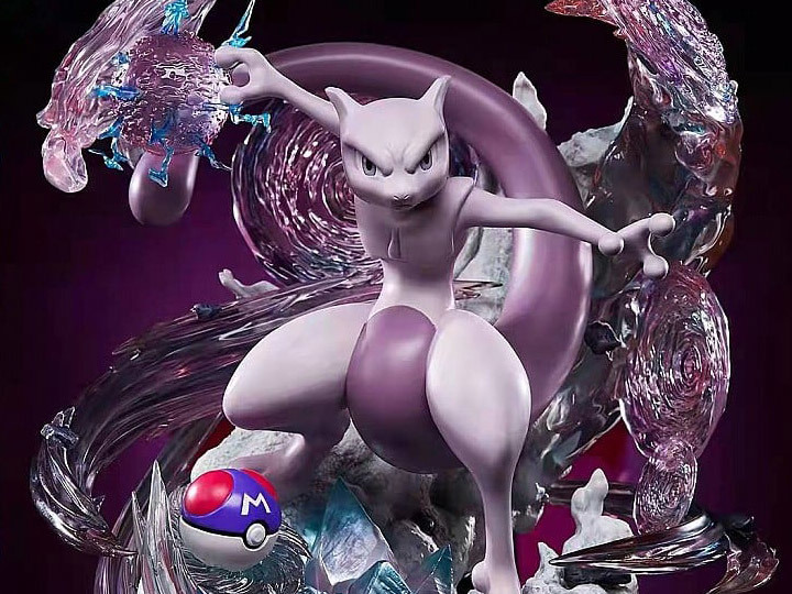 傳說寶可夢魄力襲來！UNIQUE ART 精靈寶可夢收藏系列「超夢」大尺寸雕像