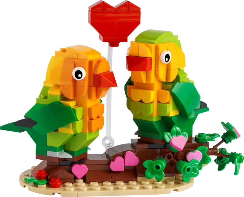 LEGO 40522【情人節愛情鸚鵡】Valentine Lovebirds 深情樂高化!