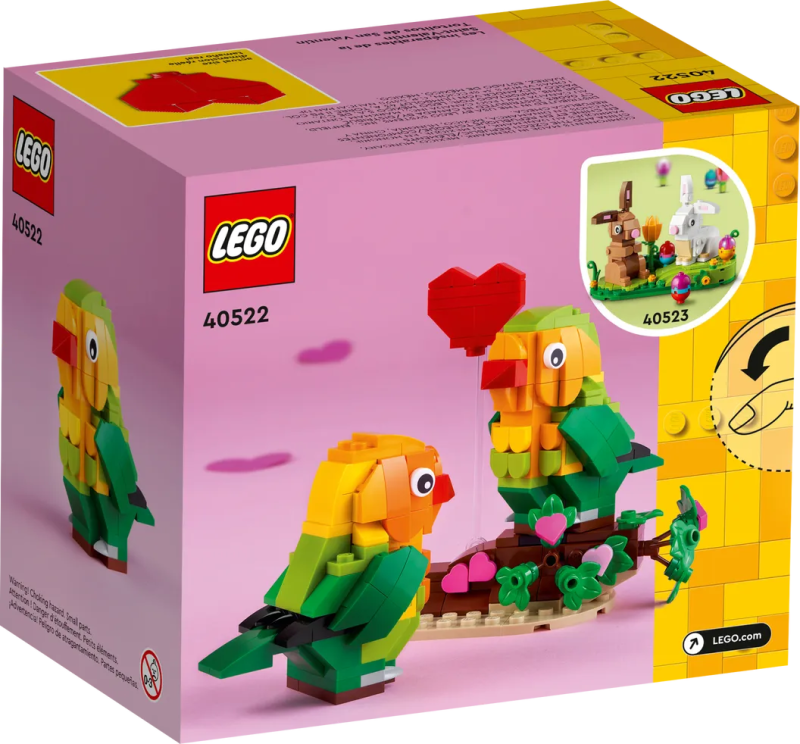 LEGO 40522【情人節愛情鸚鵡】Valentine Lovebirds 深情樂高化!