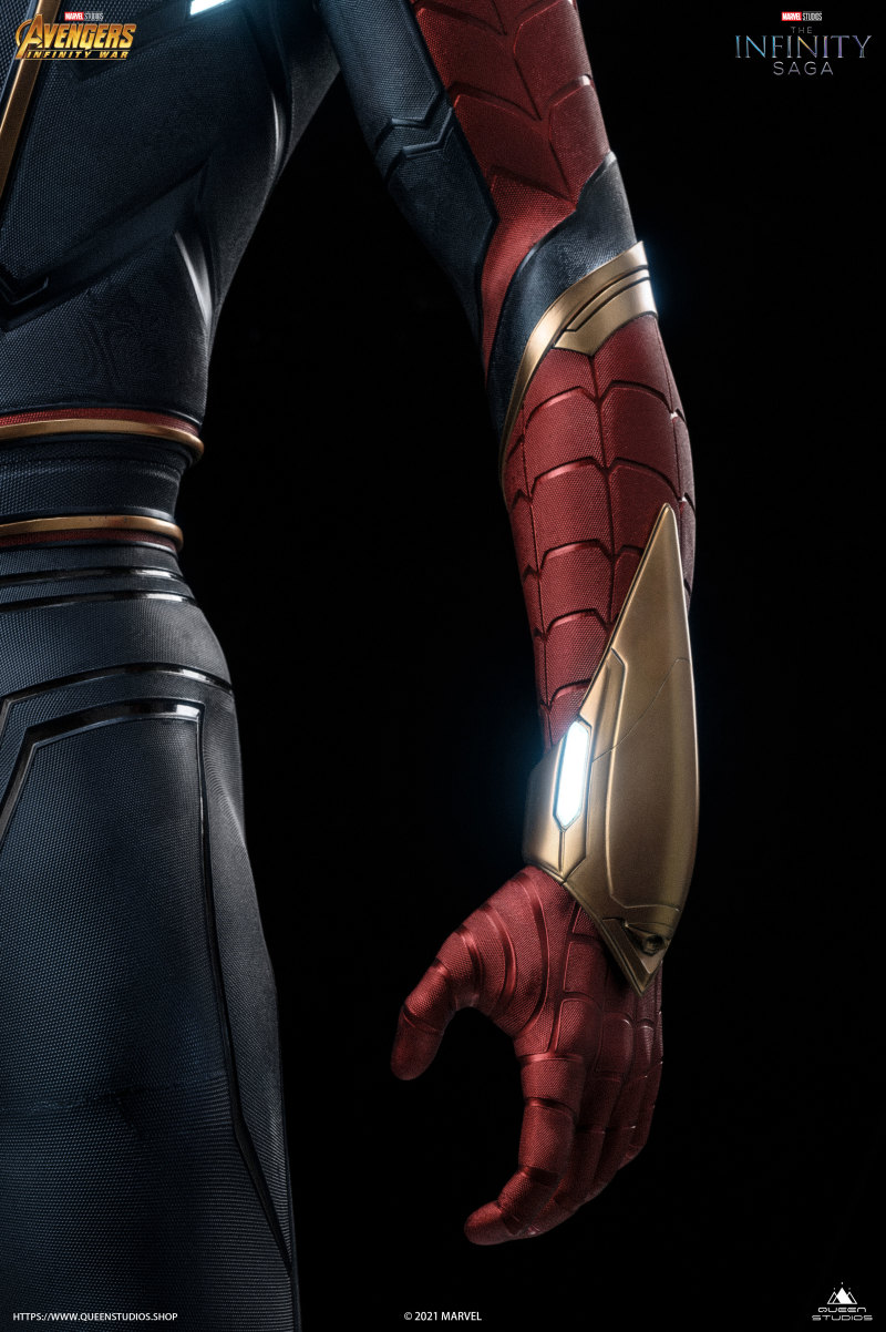 全高192公分!Queen Studios「鋼鐵蜘蛛人1/1真實比例全身雕像」極致細節驚人登場