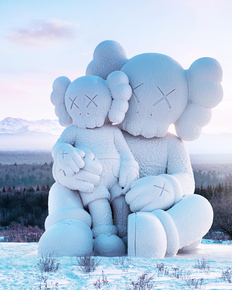 《KAWS:HOLIDAY》登上中國長白山 KAWS 首個COMPANION 巨型雪雕創作