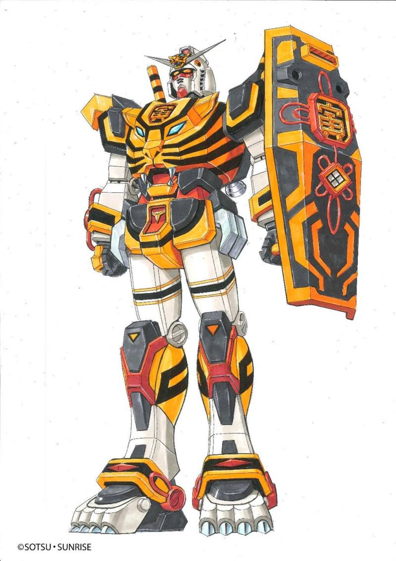 大河原邦男設計【十二生肖鋼彈】新作「寅虎鋼彈」設定圖公開!