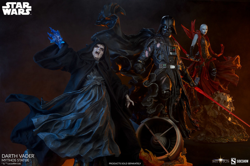 Sideshow《星際大戰》達斯·維達（Darth Vader）- Mythos 全身雕像 挺立於戰火當中的魄力身影！