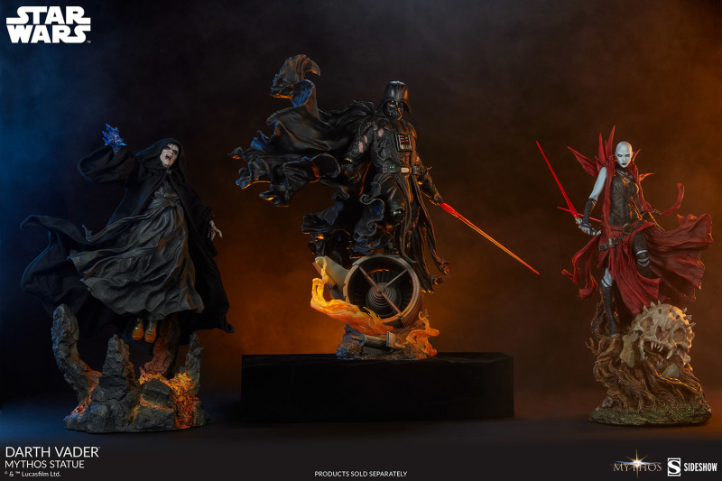 Sideshow《星際大戰》達斯·維達（Darth Vader）- Mythos 全身雕像 挺立於戰火當中的魄力身影！
