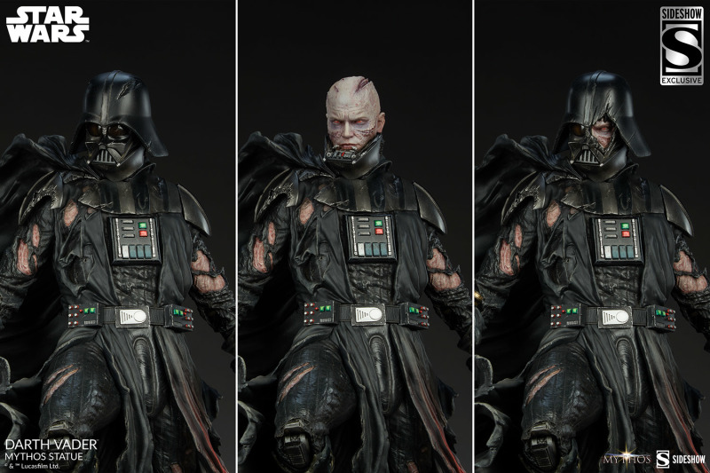 Sideshow《星際大戰》達斯·維達（Darth Vader）- Mythos 全身雕像 挺立於戰火當中的魄力身影！