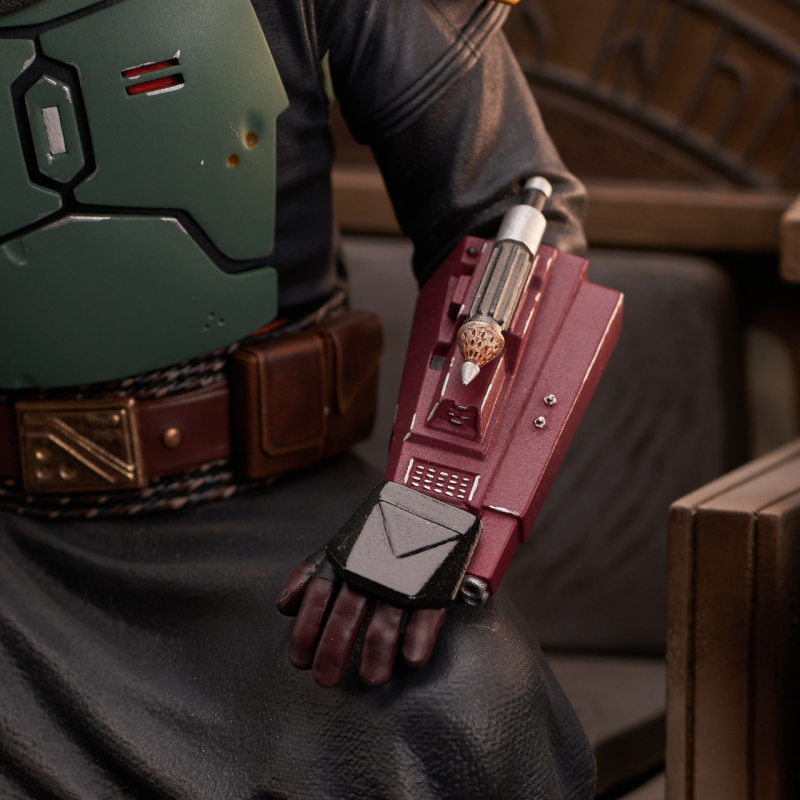 Gentle Giant《曼達洛人》王座上的波巴·費特（Boba Fett on Throne）1/7 比例場景雕像