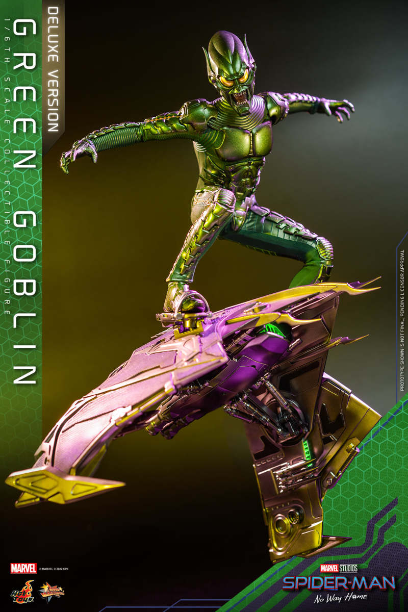 Hot Toys《蜘蛛人：無家日》綠惡魔（Green Goblin）豪華版 1/6 比例收藏級人偶 附上滑翔機才是完全體！