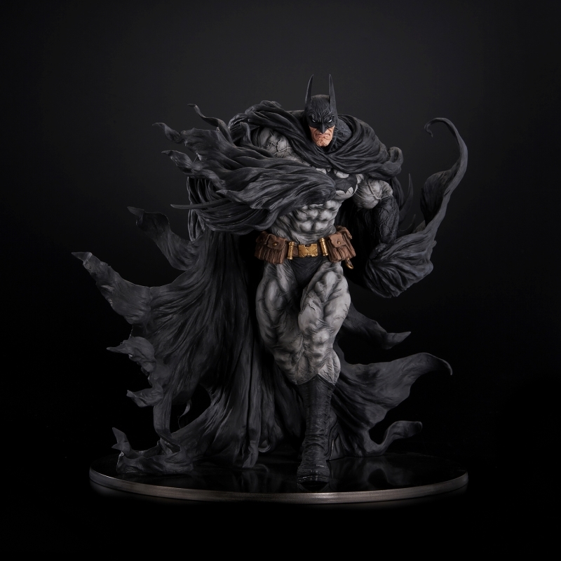 千值練 sofbinal 系列「DC 漫畫：蝙蝠俠 Hard Black Ver.」（バットマン ハードブラック Ver.）大尺寸軟膠玩具