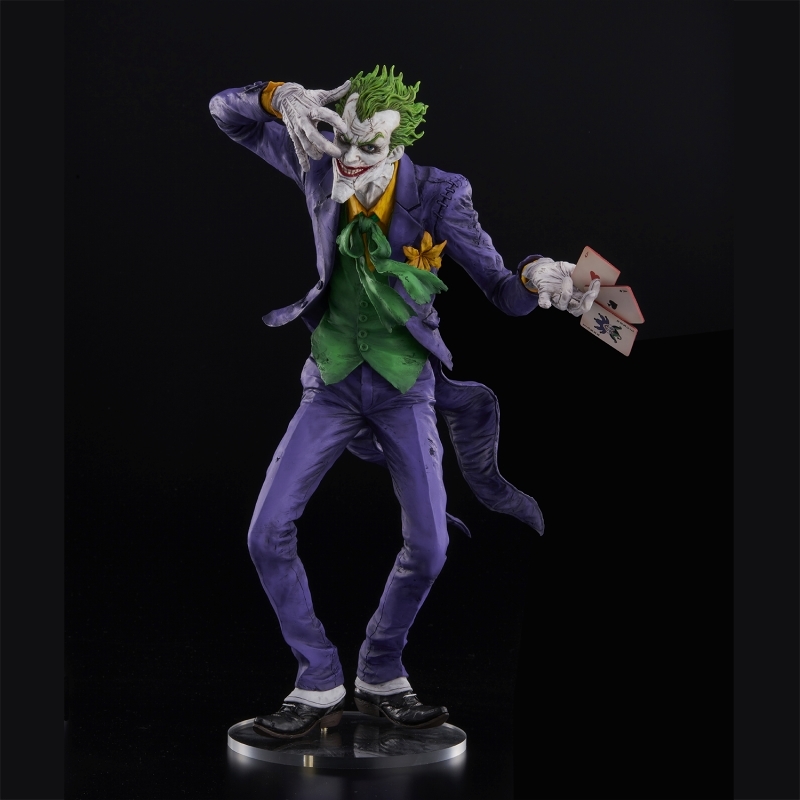 千值練 sofbinal 系列「DC 漫畫：小丑 Laughing Purple Ver.」（ジョーカー ラフィング パープル Ver.）大尺寸軟膠玩具