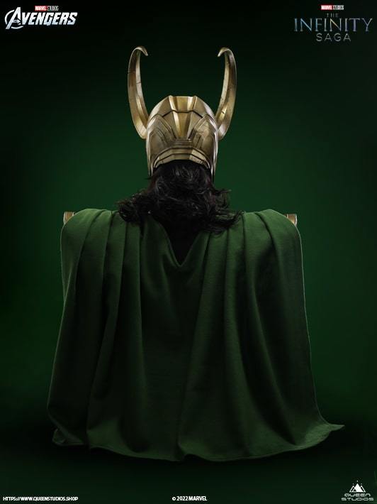 Queen Studios「洛基」1/1真實比例半身胸像 抖森邪氣頭雕極擬真還原!