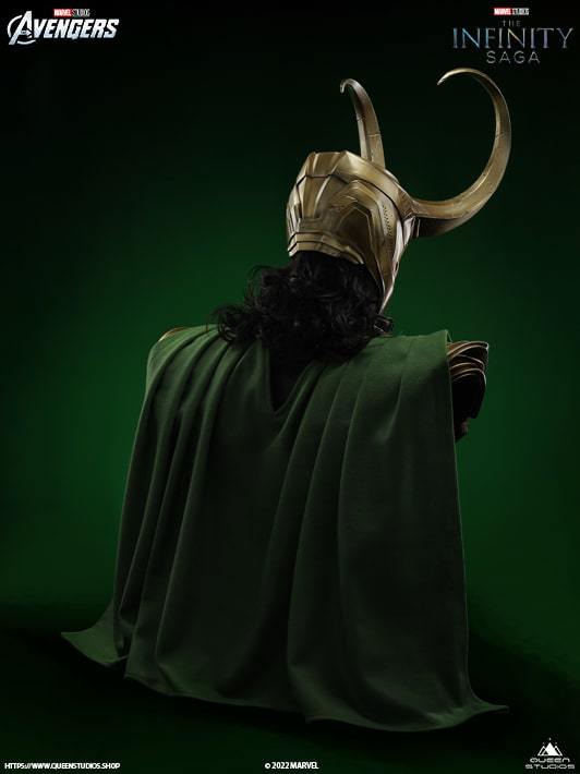 Queen Studios「洛基」1/1真實比例半身胸像 抖森邪氣頭雕極擬真還原!