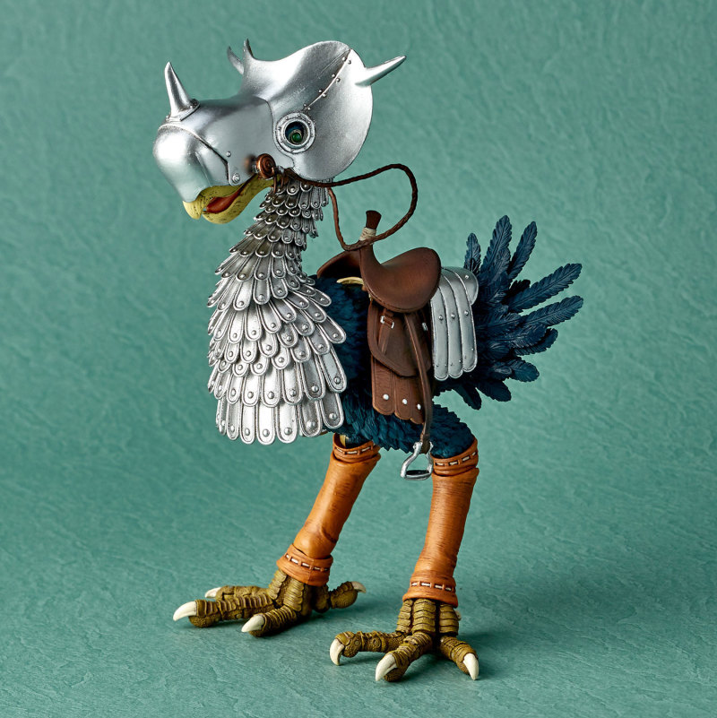 海洋堂 TAKEYA 式自在置物系列《風之谷》銀戰甲「鳥馬 庫夏娜親衛隊Ver.」可動模型