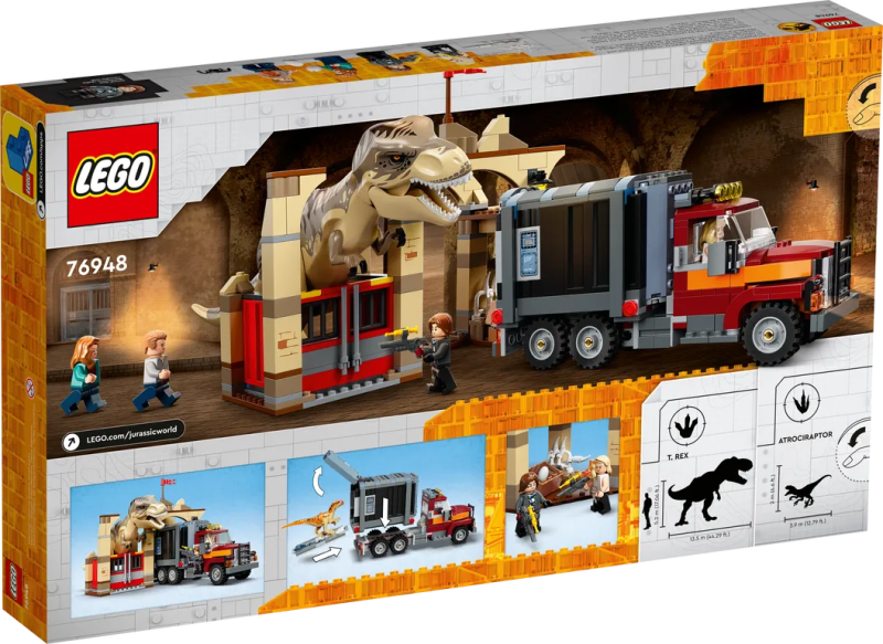 LEGO 76943~76948《侏羅紀世界:統霸天下》多款盒組發表 更多恐龍來襲!