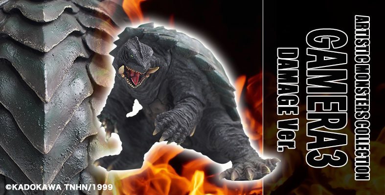 打斷手骨顛倒勇！CCP怪獸藝術收藏系列 AMC 卡美拉3 損傷版與HG損傷版