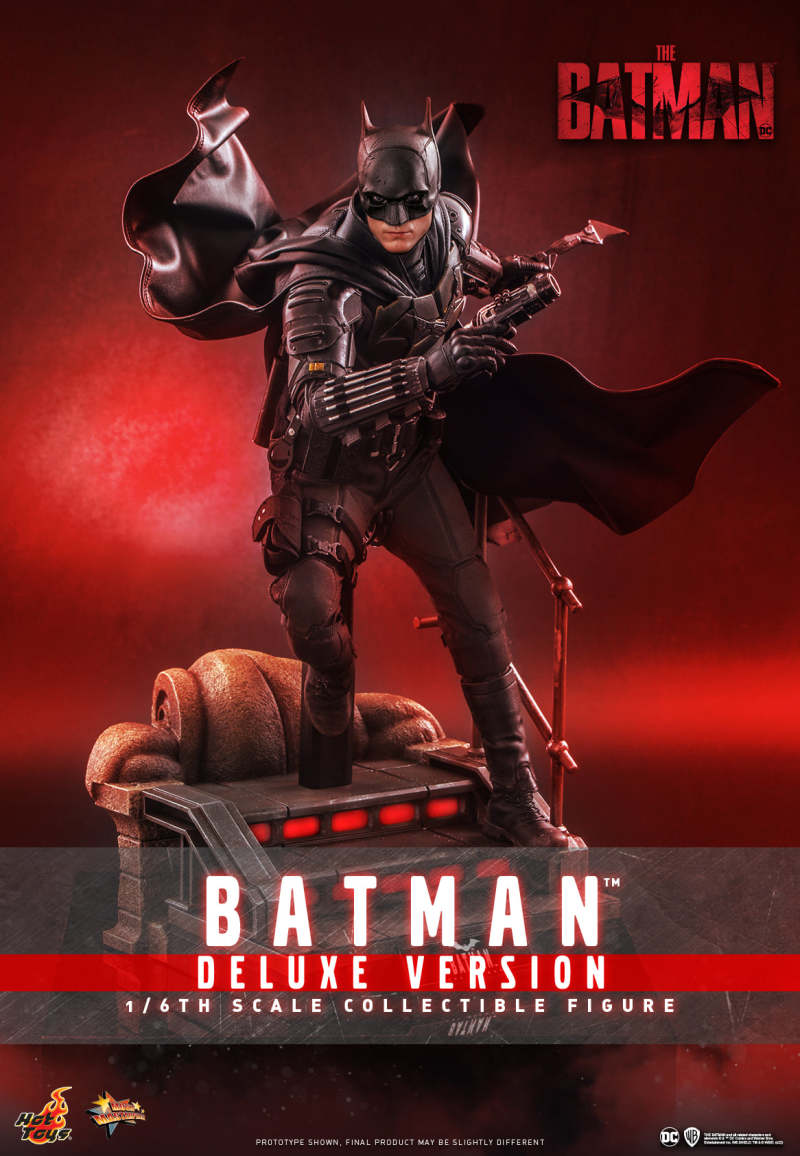Hot Toys《蝙蝠俠》蝙蝠俠（Batman）1/6 比例收藏級人偶 豪華版 蝙蝠飛行衣追加！