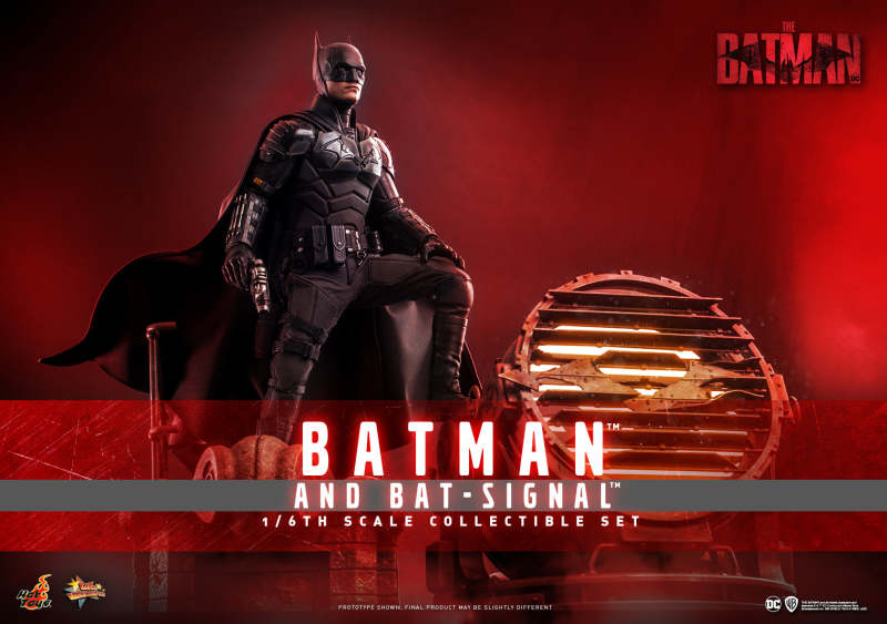 Hot Toys《蝙蝠俠》蝙蝠俠＆蝙蝠信號燈（Batman and Bat-Signal）1/6 比例收藏套組 投射出讓罪犯心生恐懼的標誌！