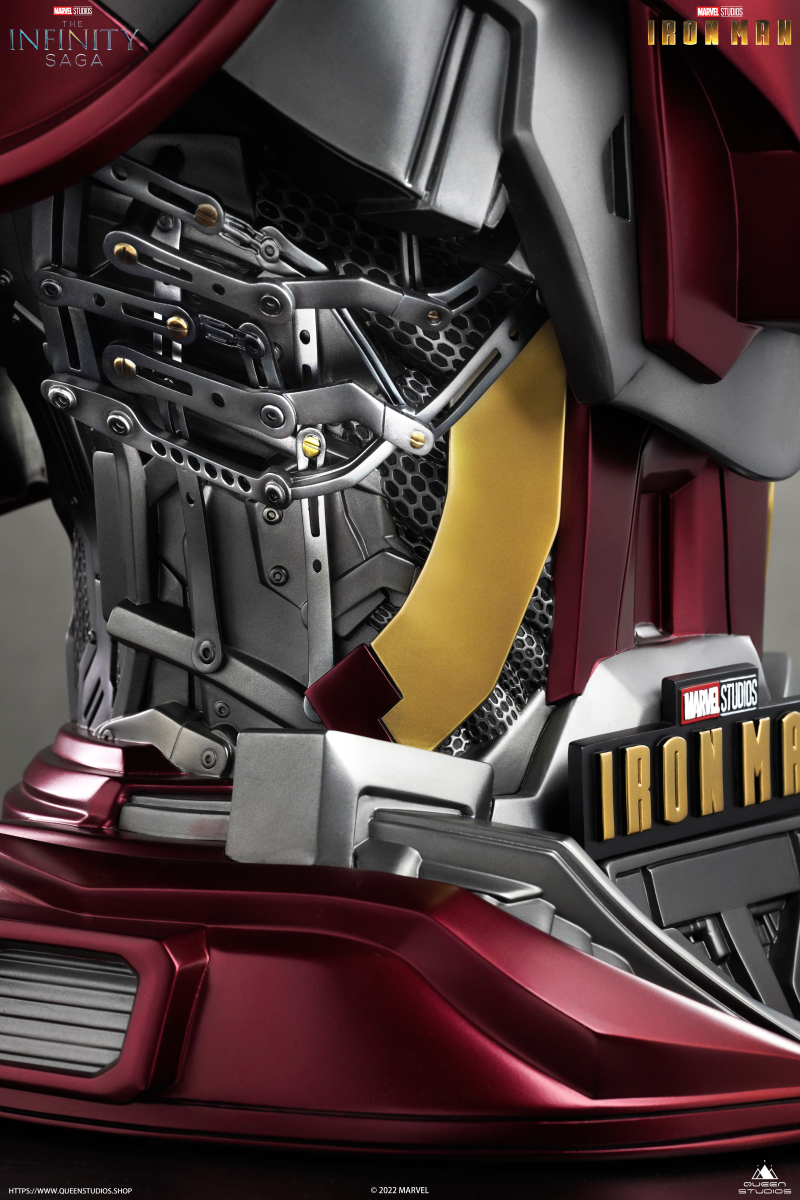 Queen Studios MARVEL《無限傳說》鋼鐵人馬克3（Iron Man Mark III）1/1 比例半身胸像 迷人機構細節完全刻畫！
