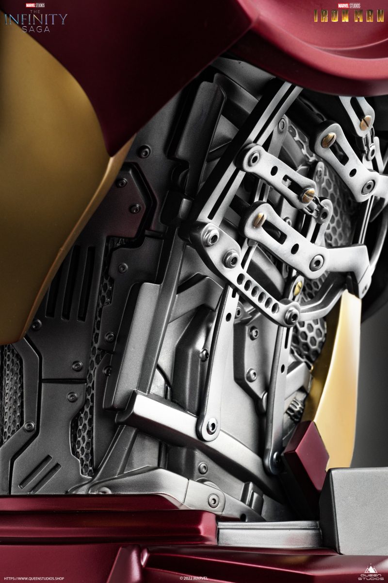 Queen Studios MARVEL《無限傳說》鋼鐵人馬克3（Iron Man Mark III）1/1 比例半身胸像 迷人機構細節完全刻畫！