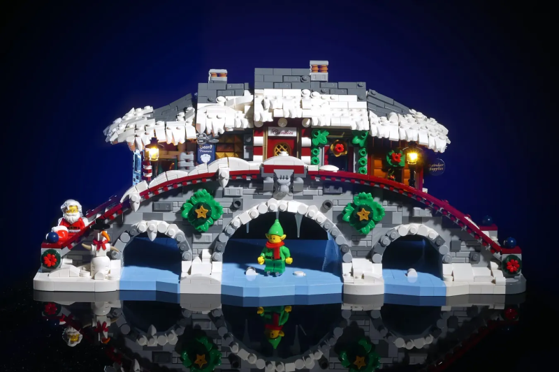 Lepralego LEGO Ideas投稿「橋上的神奇村莊」（Magical Village Over The Bridge）