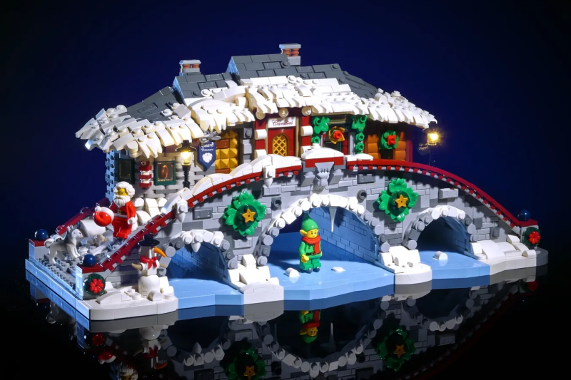 Lepralego LEGO Ideas投稿「橋上的神奇村莊」（Magical Village Over The Bridge）