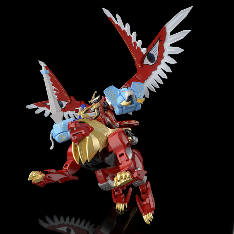 2.5倍尺寸再現牙吠肯塔洛斯！萬代 SMP 食玩『百獸戰隊 百獸合體 牙吠獅&amp;牙吠大象』預計 07 月發售！