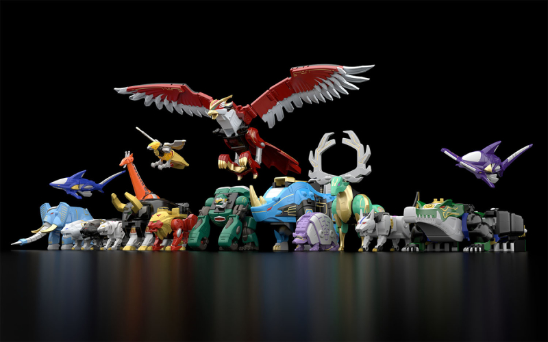 2.5倍尺寸再現牙吠肯塔洛斯！萬代 SMP 食玩『百獸戰隊 百獸合體 牙吠獅&amp;牙吠大象』預計 07 月發售！