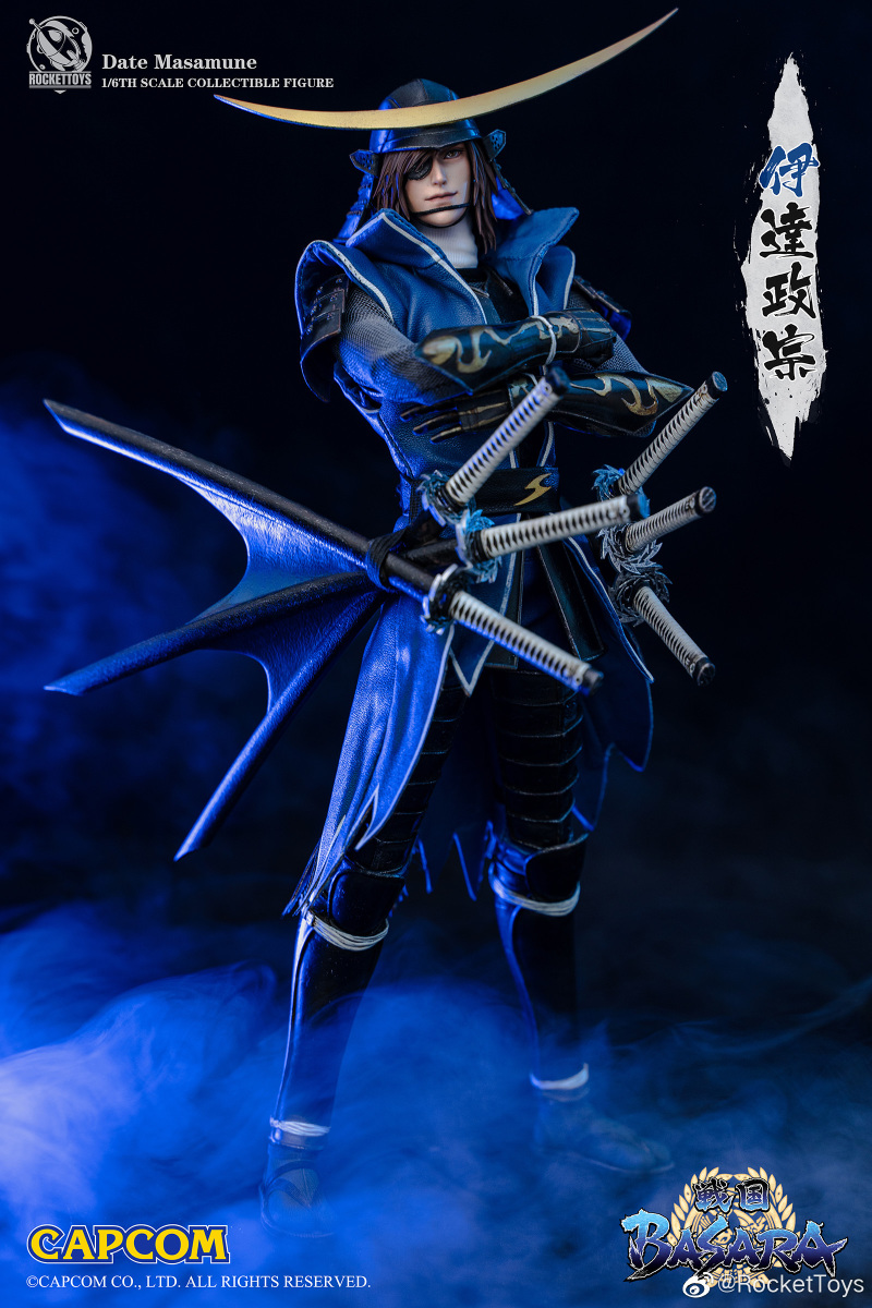 Rocket Toys《戰國BASARA》伊達政宗1/6 比例人偶奧州筆頭狂傲襲來