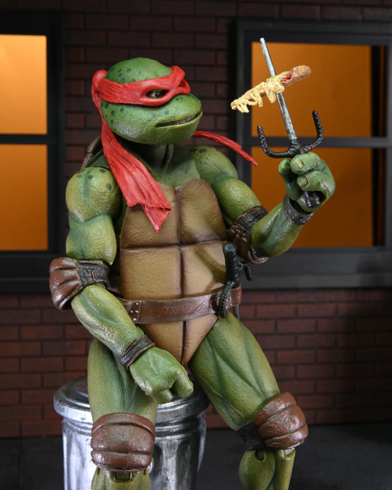 NECA《忍者龜II：黏液的秘密》忍者龜可動人偶 VHS 包裝套組（Turtles 4PACK in VHS packaging）