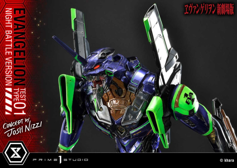 Prime 1 Studio『EVA 初號機 夜間戰鬥版（Concept By Josh Nizzi）』雕像 十週年限量500體！