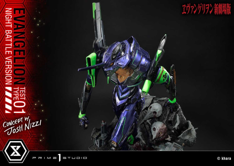 Prime 1 Studio『EVA 初號機 夜間戰鬥版（Concept By Josh Nizzi）』雕像 十週年限量500體！