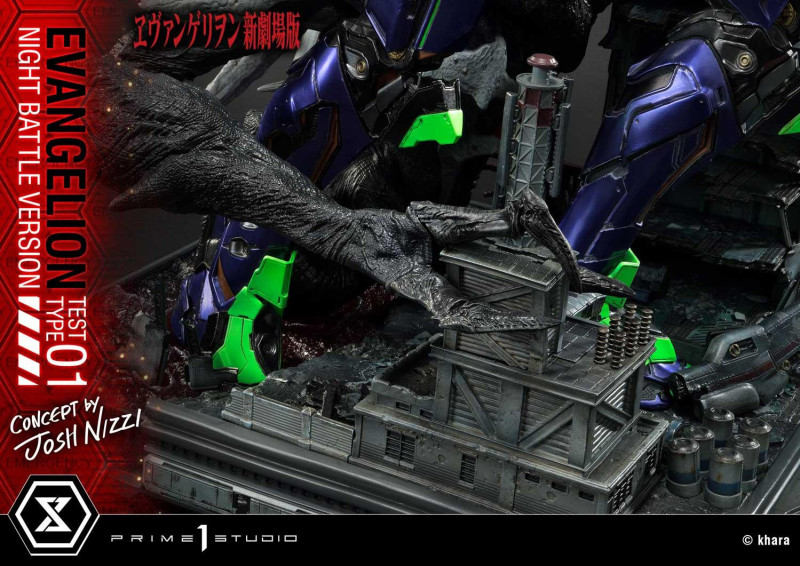 Prime 1 Studio『EVA 初號機 夜間戰鬥版（Concept By Josh Nizzi）』雕像 十週年限量500體！