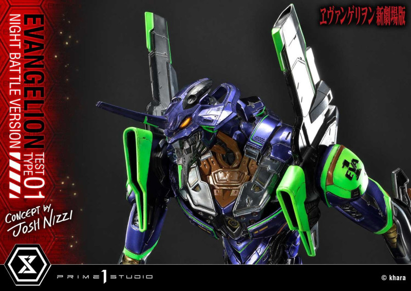 Prime 1 Studio『EVA 初號機 夜間戰鬥版（Concept By Josh Nizzi）』雕像 十週年限量500體！