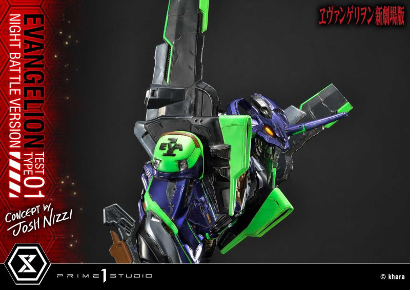 Prime 1 Studio『EVA 初號機 夜間戰鬥版（Concept By Josh Nizzi）』雕像 十週年限量500體！