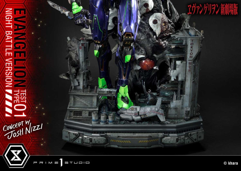 Prime 1 Studio『EVA 初號機 夜間戰鬥版（Concept By Josh Nizzi）』雕像 十週年限量500體！