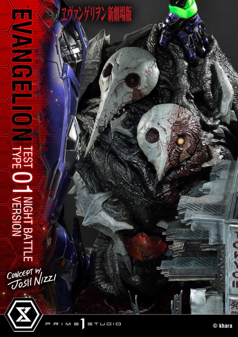 Prime 1 Studio『EVA 初號機 夜間戰鬥版（Concept By Josh Nizzi）』雕像 十週年限量500體！