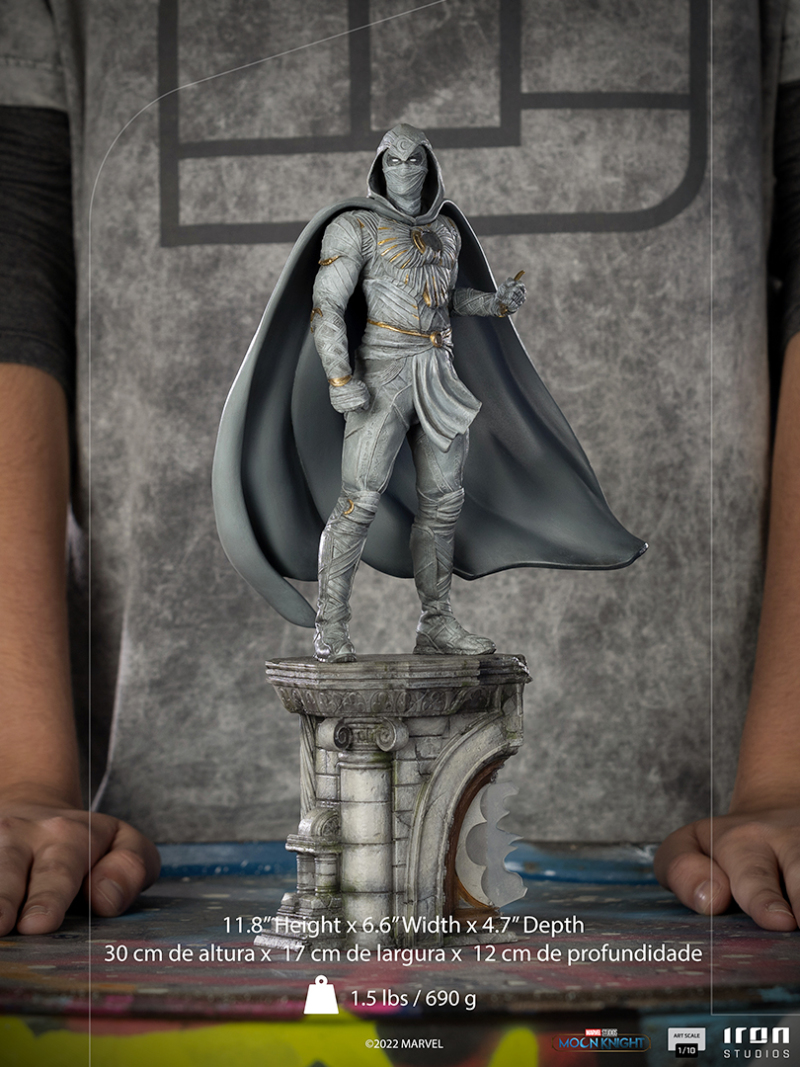 Iron Studios Art Scale 系列 MARVEL【月光騎士】Moon Knight 1/10 比例全身雕像