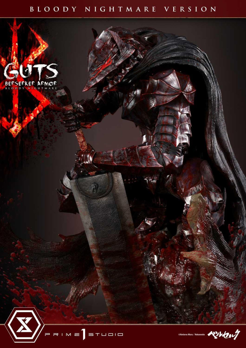 Prime 1 Studio《烙印勇士》凱茲（狂戰士鎧甲）Bloody Nightmare 版本 1/4 比例全身雕像
