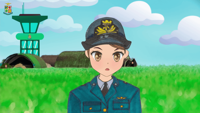 義大利空軍推「官方VTuber」！介紹航空知識引日網友熱議：手繪感意外可愛