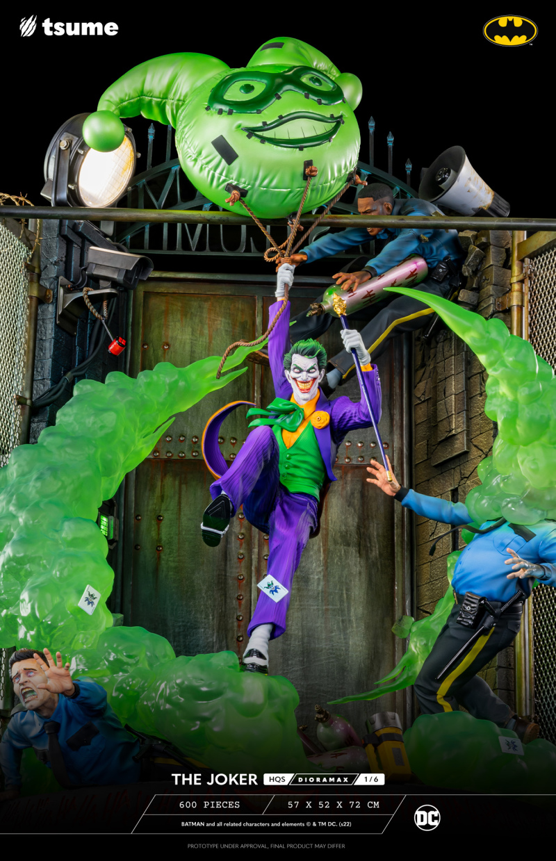 Tsume-Art HQS Dioramax 系列 DC「小丑」（The Joker）1/6 比例場景雕像