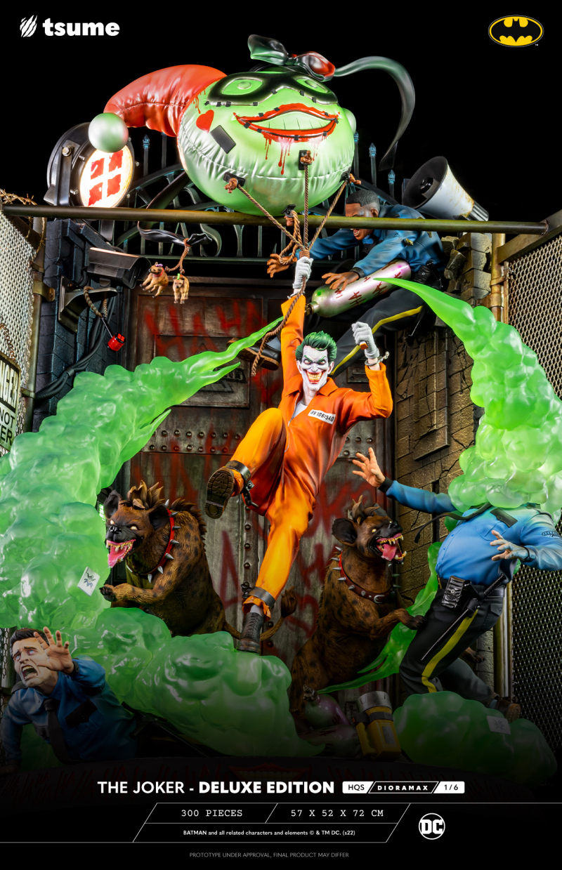 Tsume-Art HQS Dioramax 系列 DC「小丑」（The Joker）1/6 比例場景雕像 DX版本