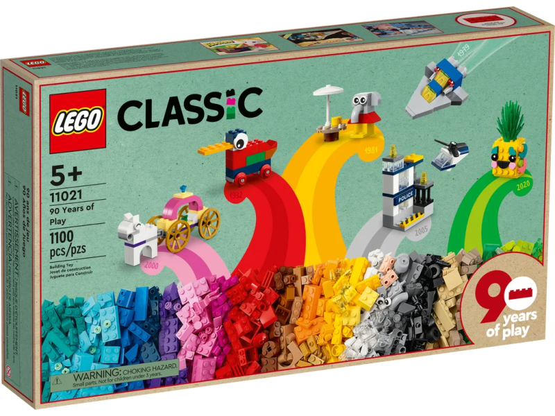 LEGO 11021 經典系列【90 年的玩樂】90 Years of Play 樂高數十年的精華完全濃縮！