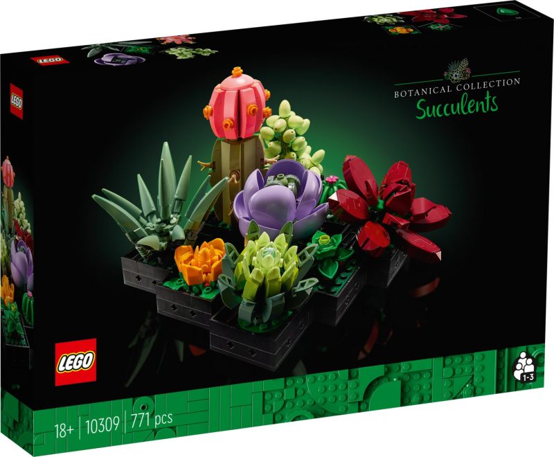 LEGO 10309 創意系列「多肉植物」（Botanical Collection Succulents）單獨擺放、結合展示都非常好看！