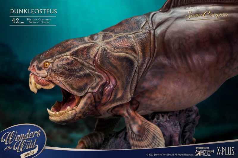 Star Ace Toys × X-Plus「鄧氏魚」雕像＆「鄧氏魚化石板」泥盆紀頂級海洋掠食者魄力登場！（DUNKLEOSTEUS &amp; FOSSIL）
