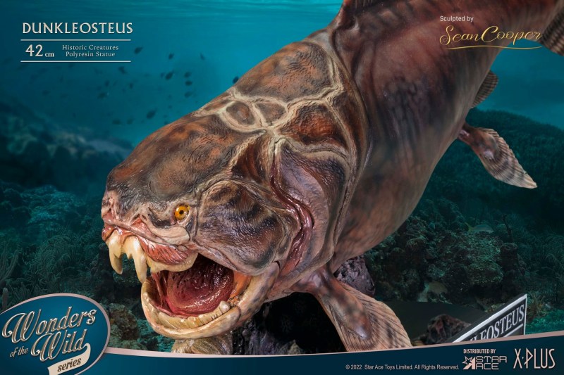 Star Ace Toys × X-Plus「鄧氏魚」雕像＆「鄧氏魚化石板」泥盆紀頂級海洋掠食者魄力登場！（DUNKLEOSTEUS &amp; FOSSIL）