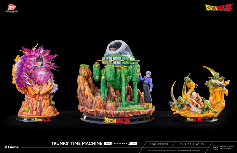 Tsume-Art HQS Dioramax《七龍珠Z》特南克斯的時光機（Trunks' Time Machine）1/6 比例場景雕像