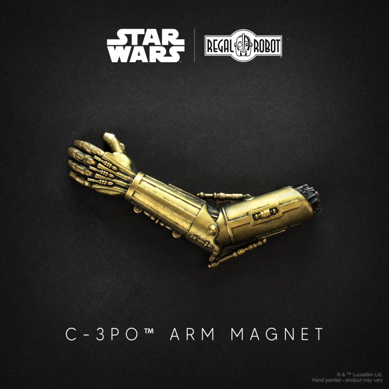 Regal Robot《星際大戰》禮儀機器人 C-3PO 的手臂磁鐵(Arm Magnet)一定是被塔斯肯人扯掉的!