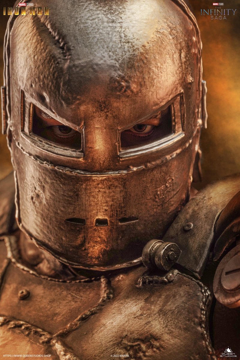 Queen Studios《鋼鐵人》鋼鐵人馬克1(Iron Man Mark 1)1/4 比例全身雕像 細緻工藝逼真再現鋼鐵人原點!